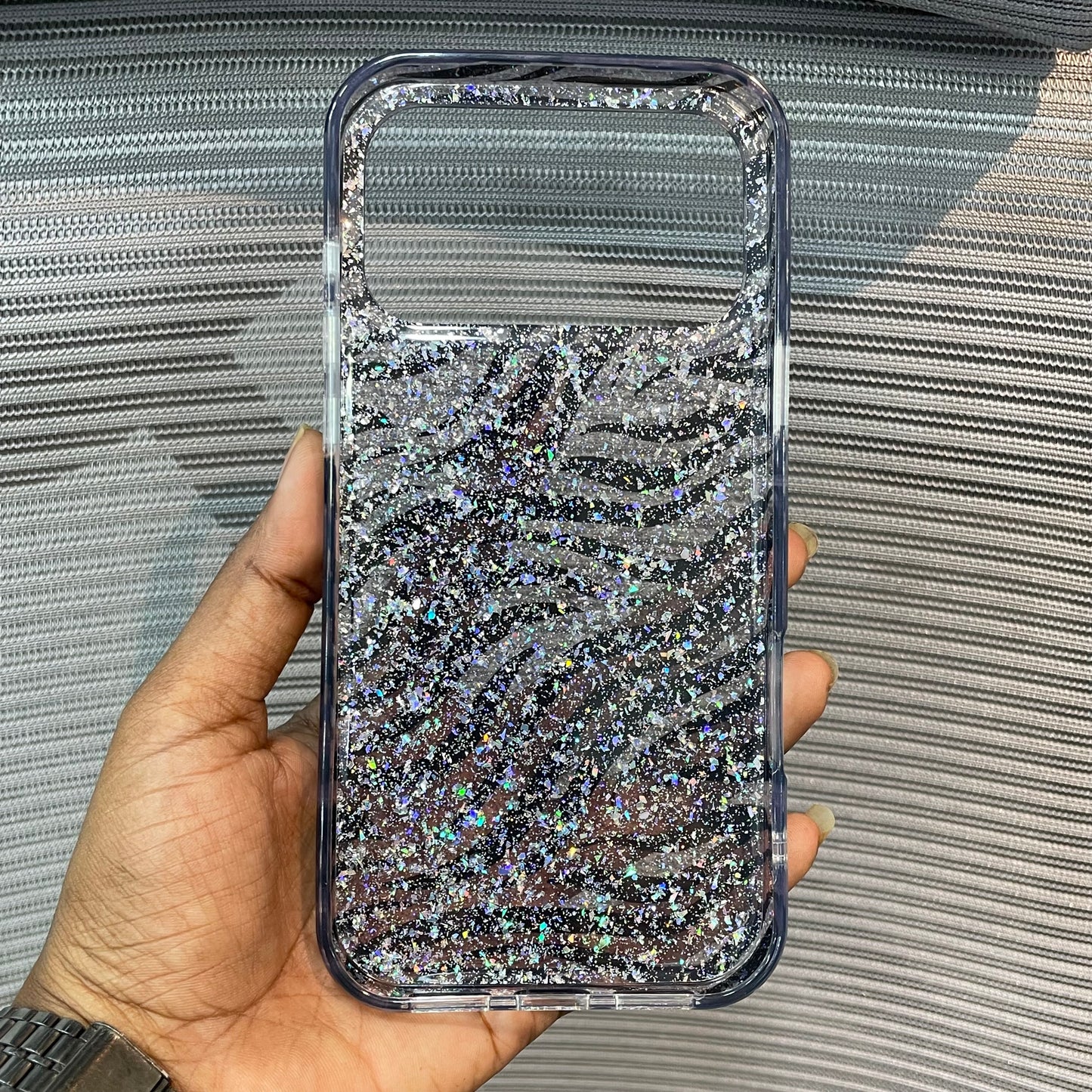ZebraLuxe Glitter iPhone 17 Pro Case