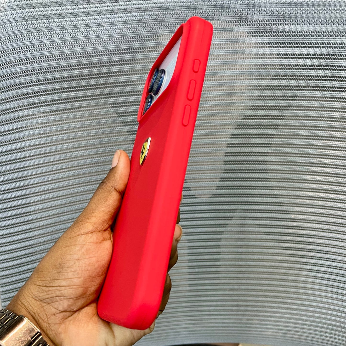 RedPrancing Horse Silicone iPhone 17 Pro Case