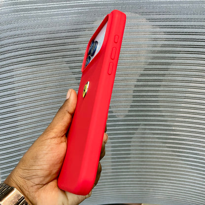 RedPrancing Horse Silicone iPhone 17 Pro Case