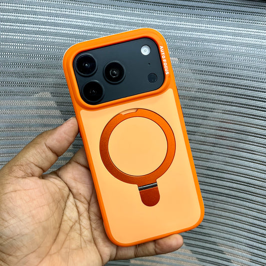 Matte Shockproof Hybrid Bumper with Metal Stand