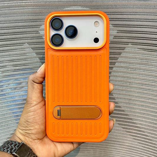StripeVault Stand iPhone 17 Series Case