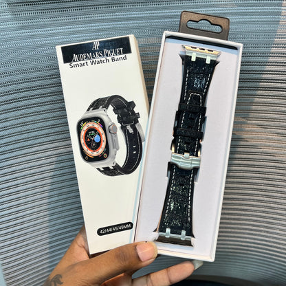 Premium Leather Stitch Apple iWatch Strap