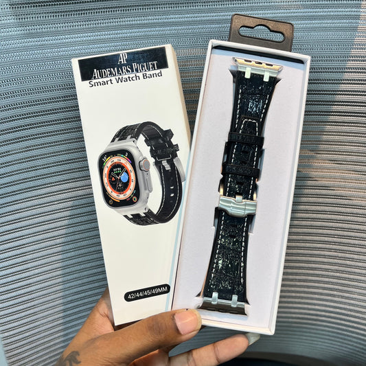 Premium Leather Stitch Apple iWatch Strap