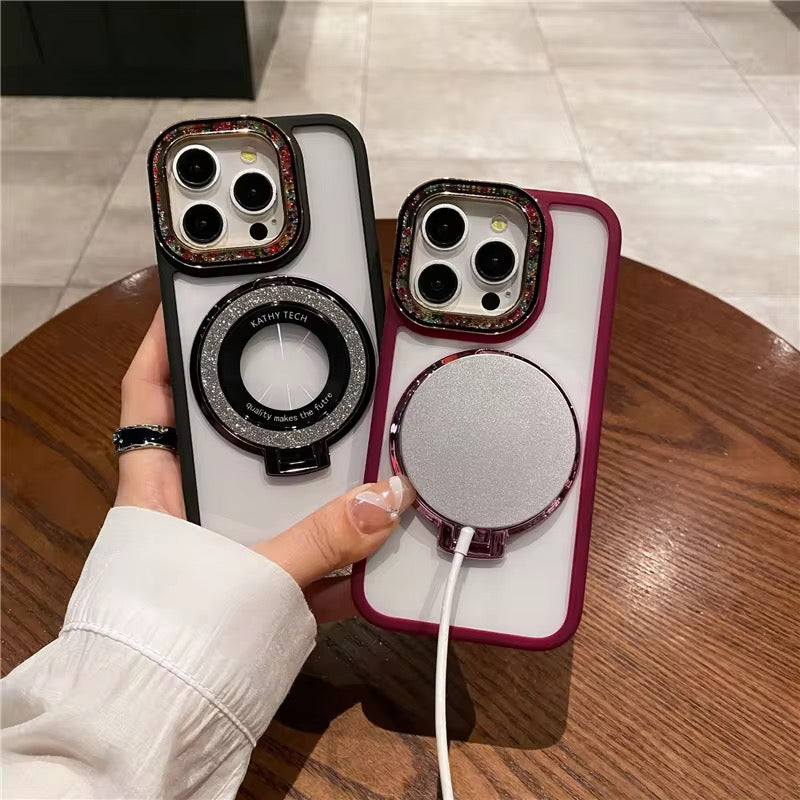 Fancy Bling MagSafe Transparent iPhone Case