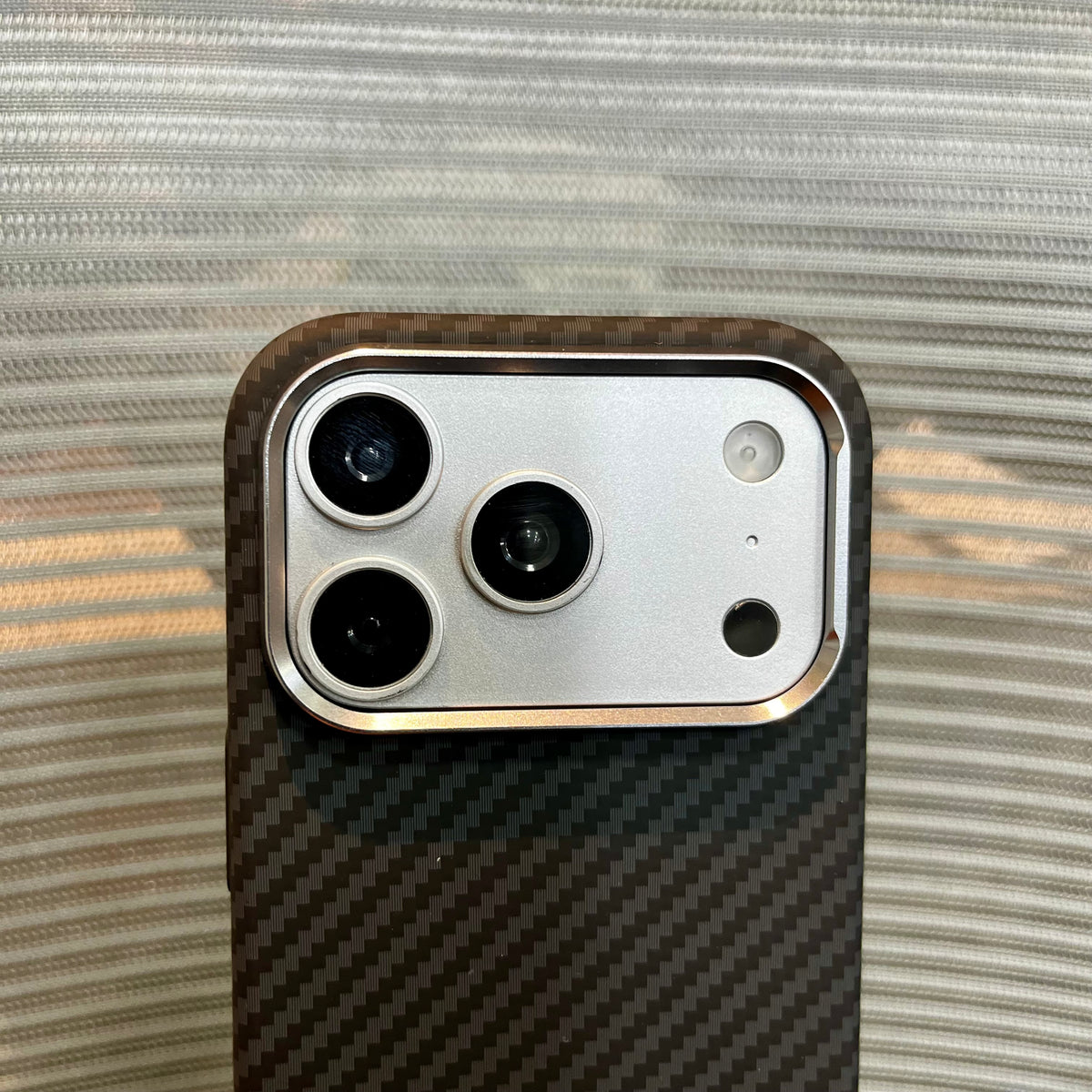 Carbon Fiber Twill Wave Embossed iPhone Case
