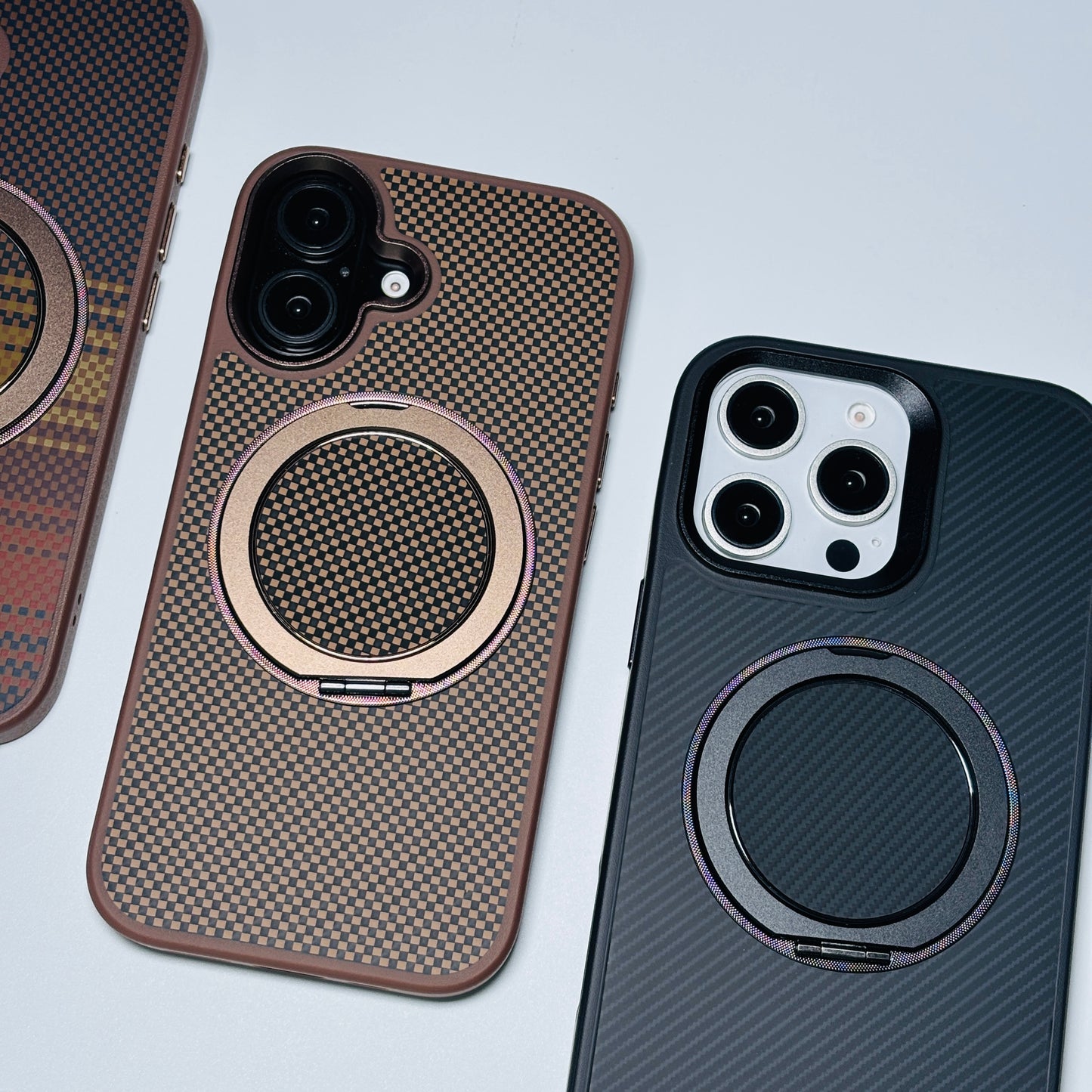 Carbon Fiber MagSafe with Stand iPhone Case