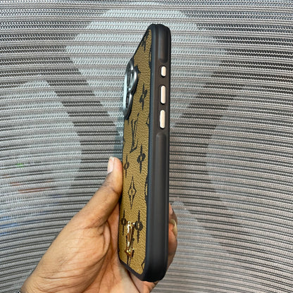 LogoLuxe Leather iPhone Case
