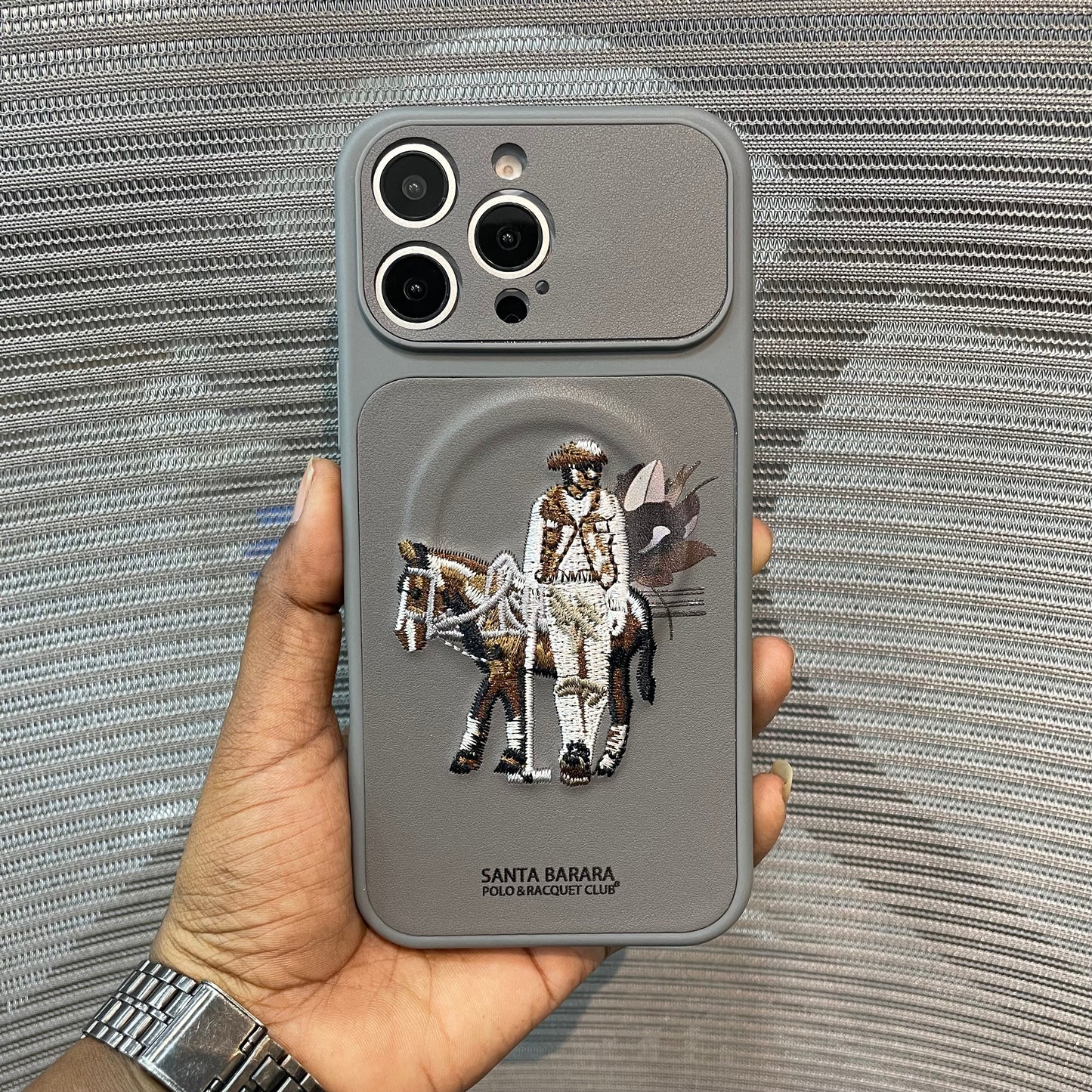 EmbroVault Luxe iPhone Case