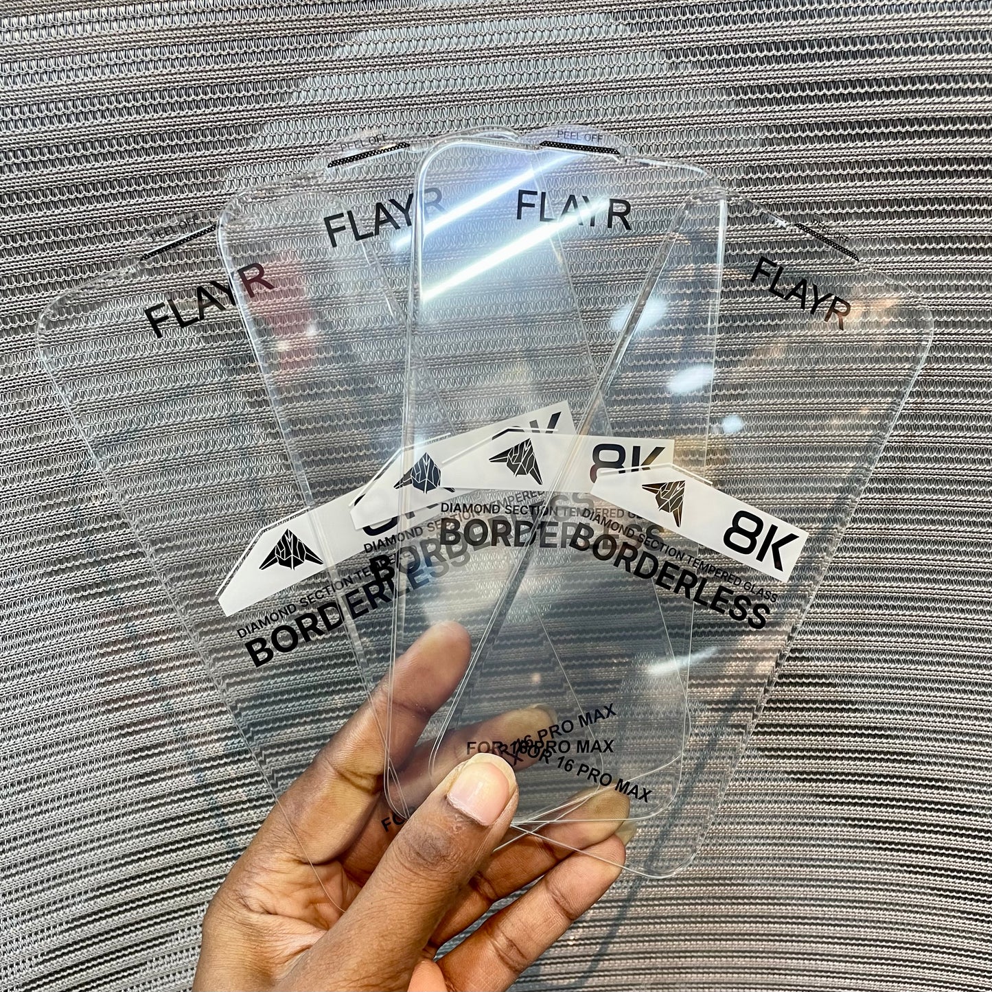Flayer 8K Borderless Tempered Glass