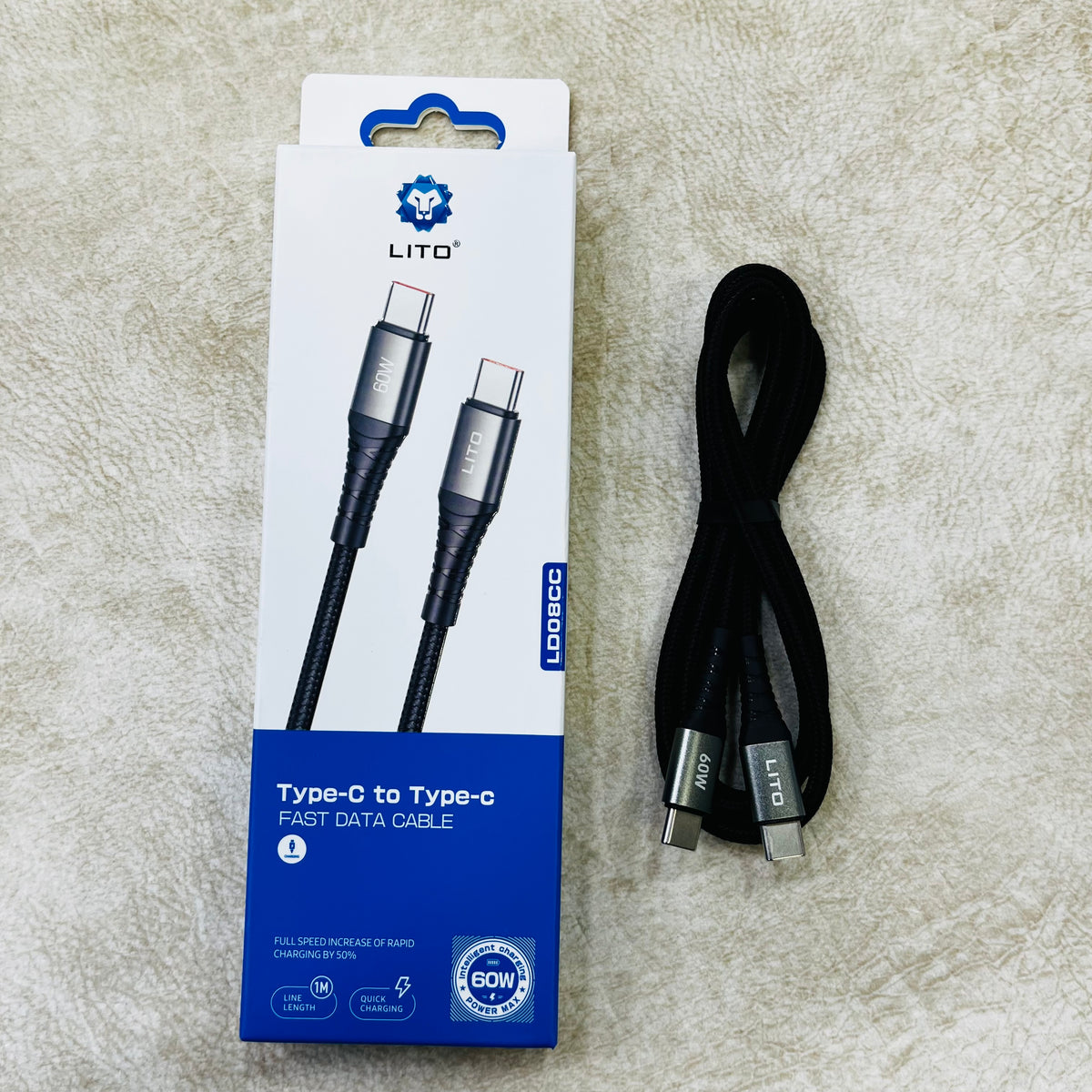 LITO Type-C to Type -C 60W Fast Charging