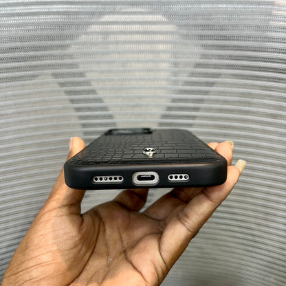 Emboss Luxe Leather iPhone 16 Pro Max Case