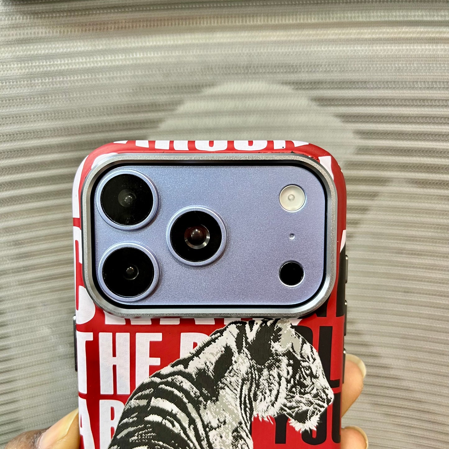 Embossed Cheetah Print MagSafe iPhone 17 Pro Case