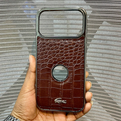 Leather Logo iPhone 17 Pro Max Case