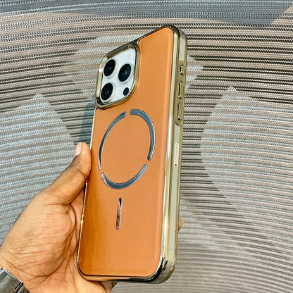 LeatherAura MagSafe Protective iPhone 16 Pro  Case