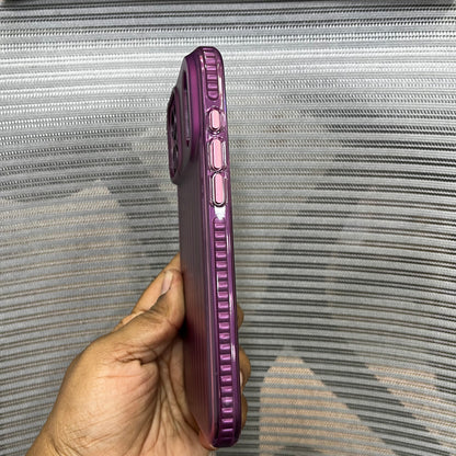 Stripe Matte Finish MagSafe Shockproof iPhone Case