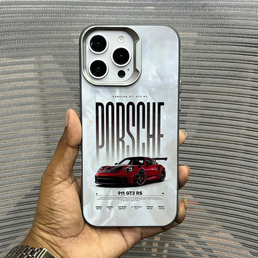 Glossy Car Print Protective iPhone 16 Series Case