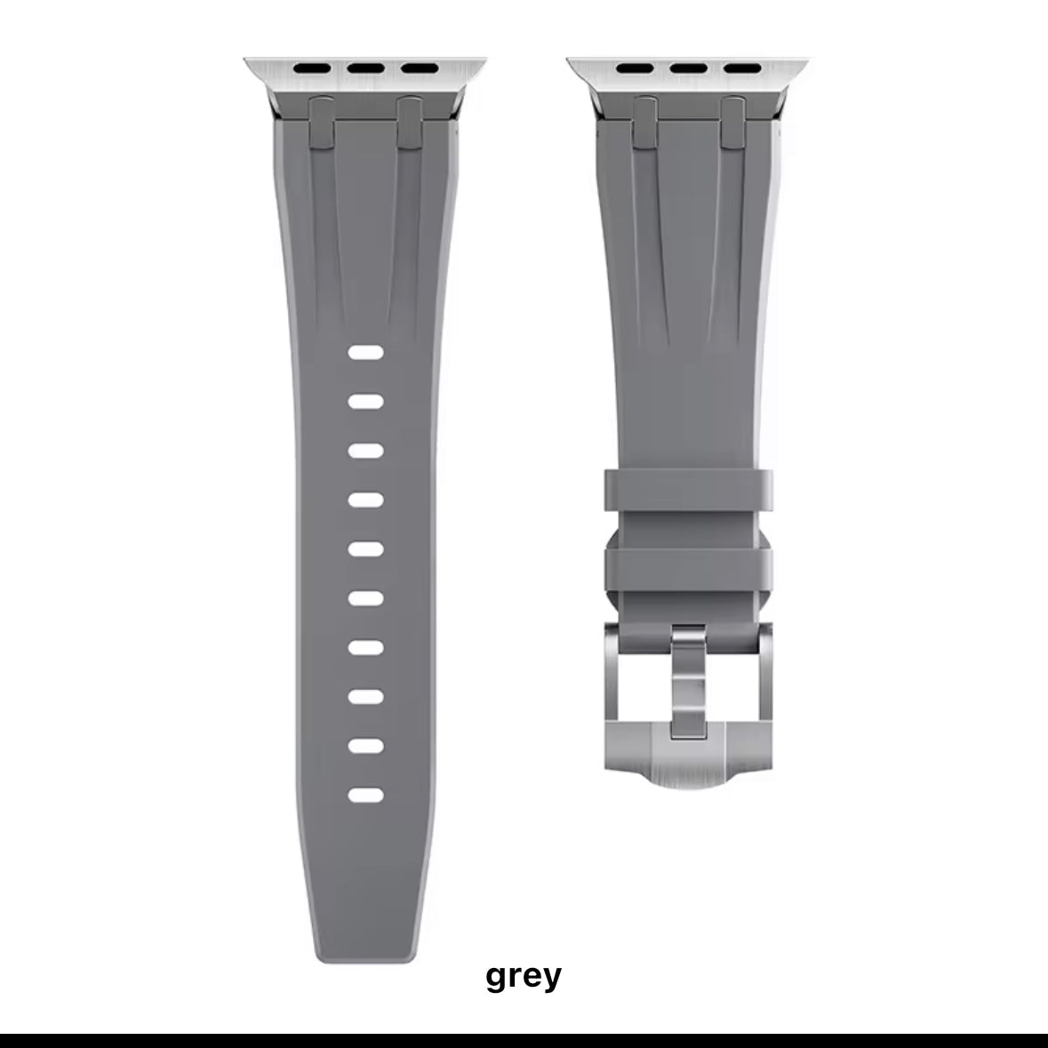 Rubber with Metal Buckle Apple Watch Strap