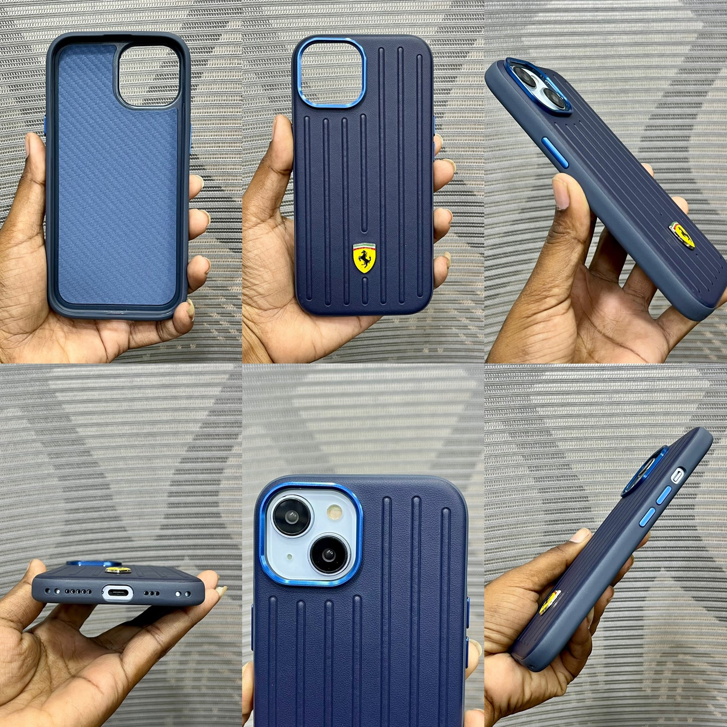Leather Racing Logo iPhone 15 Case