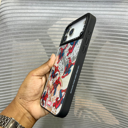 Spider Heroes Mirror Print iPhone 17 Pro Case
