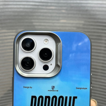 Glossy Car Print Protective iPhone 16 Series Case