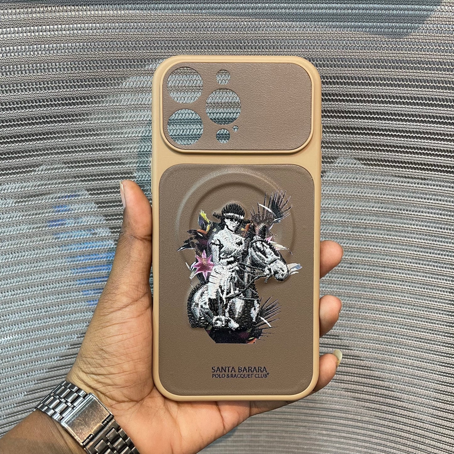 EmbroVault Luxe iPhone Case