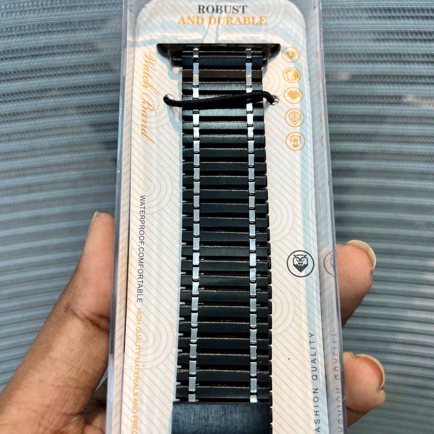 Magnetic Wave Metal Band iWatch Strap