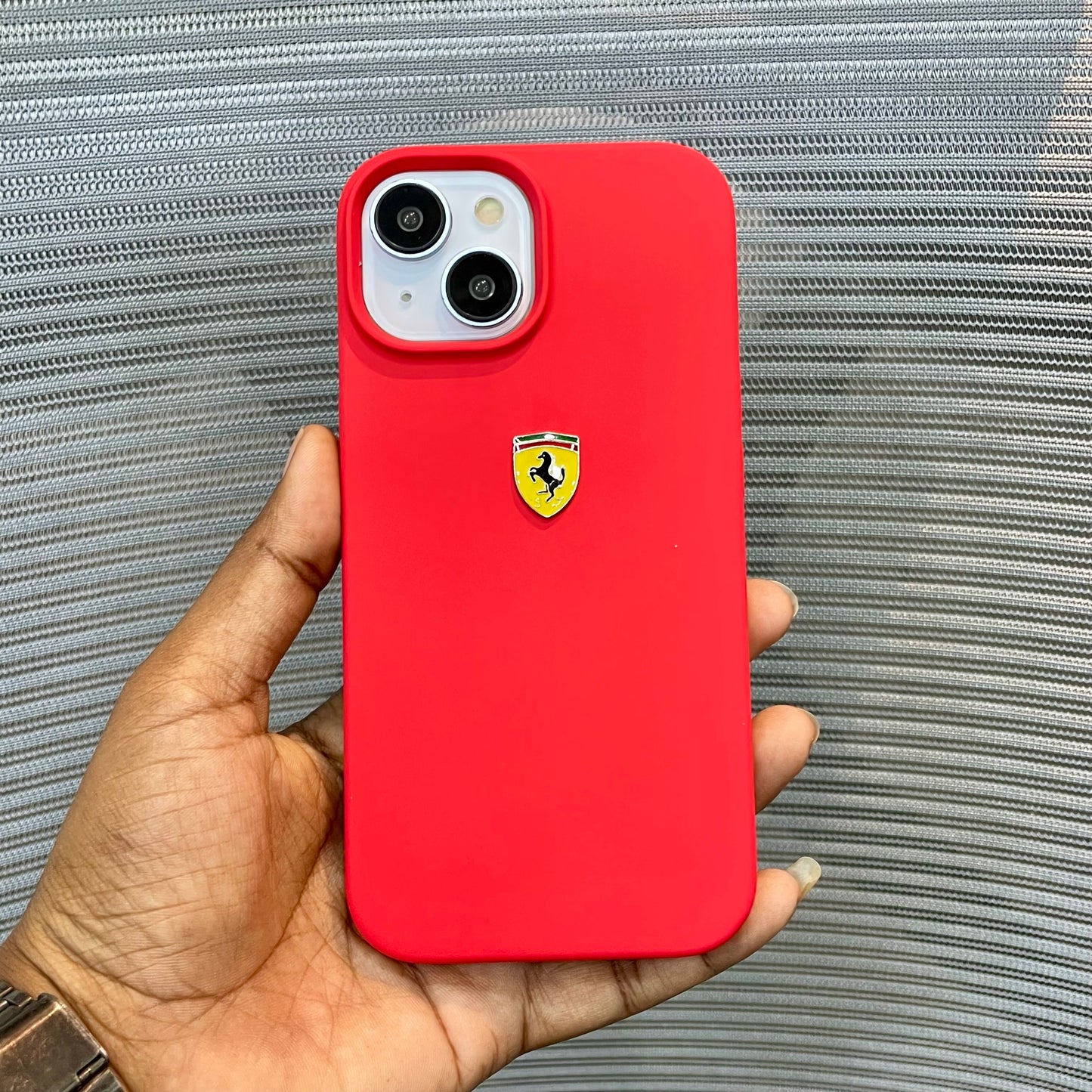 RedPrancing Horse Silicone iPhone 13  Case
