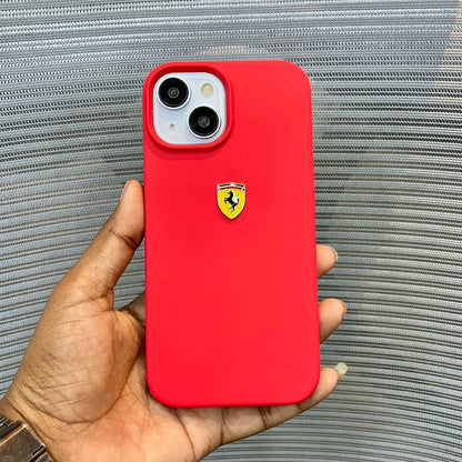 RedPrancing Horse Silicone iPhone 13  Case