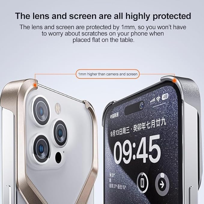 X Shaped Metal Bumper Case for iPhone