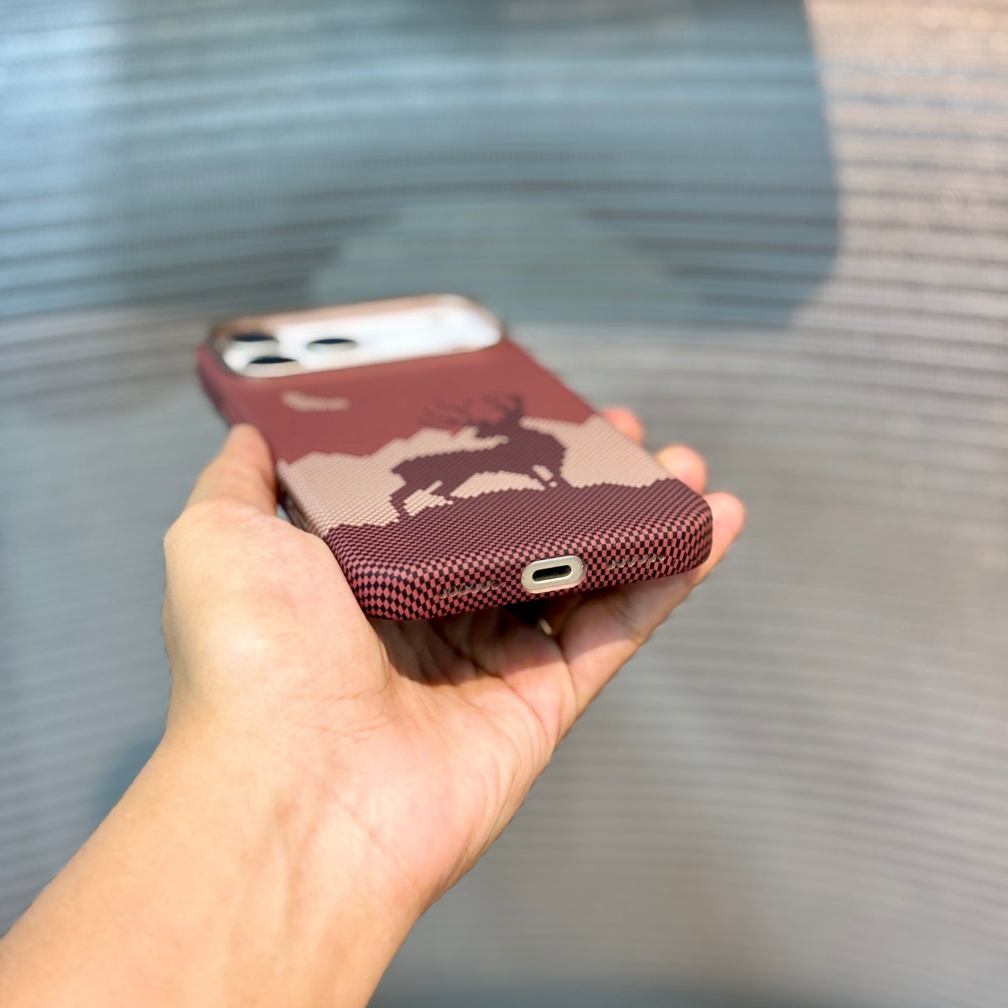 SunsetDeer Carbon Fiber MagSafe iPhone 17 Pro Max Case