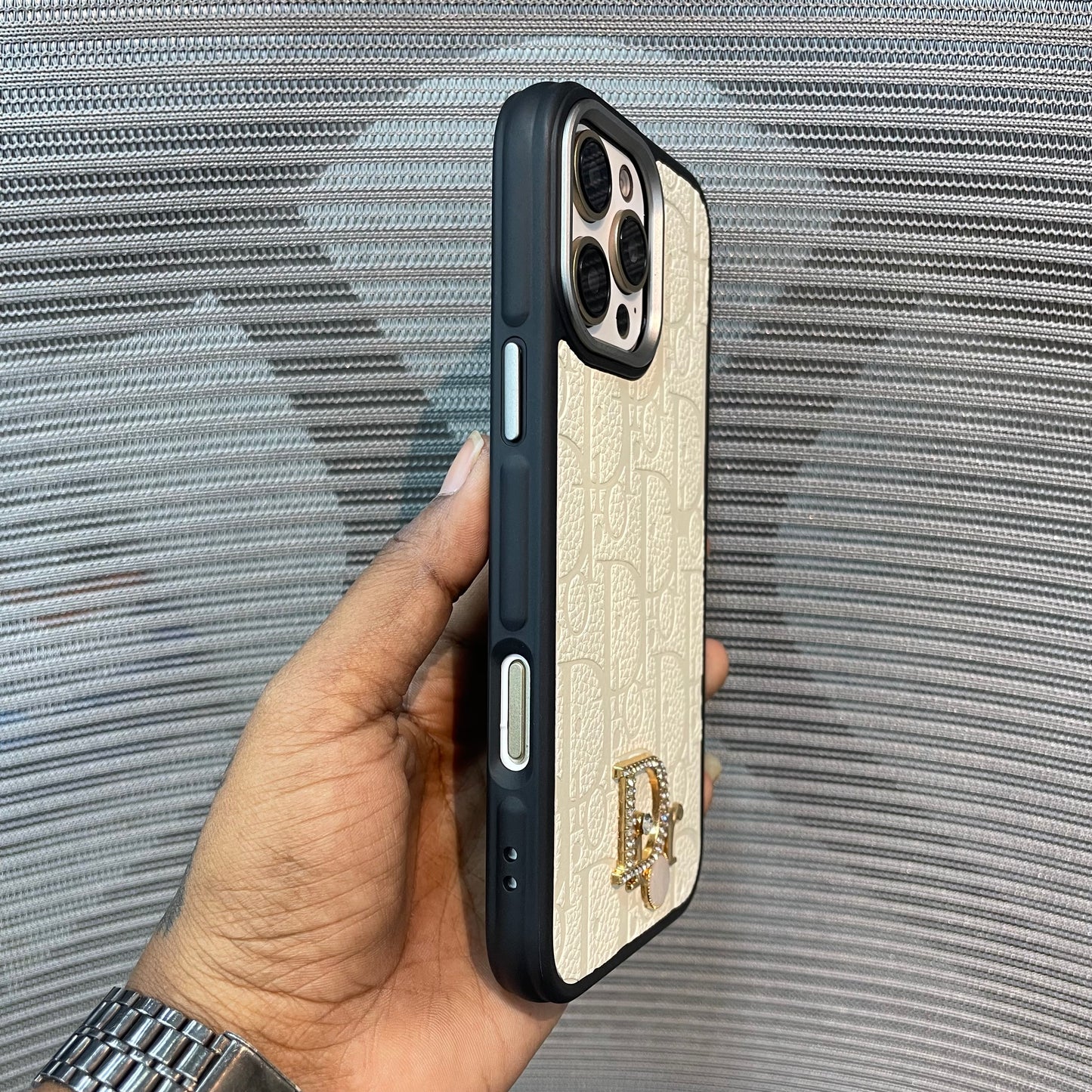 LogoLuxe Leather iPhone Case