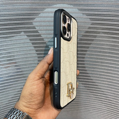 LogoLuxe Leather iPhone Case