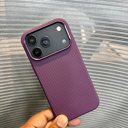 Carbon Fiber Small Stripe Wave Texture iPhone Case
