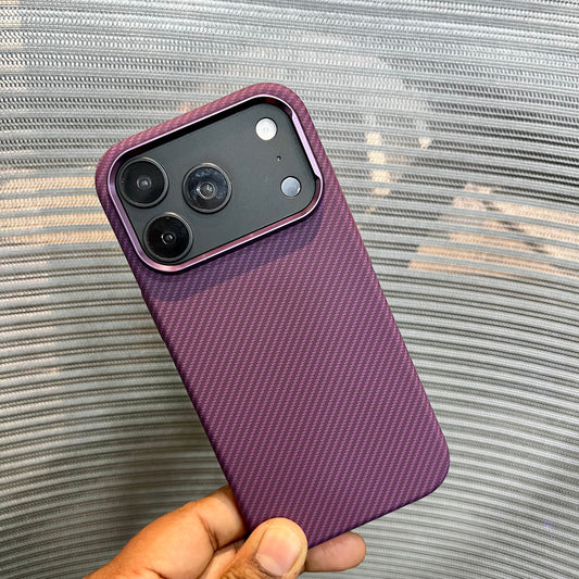 Carbon Fiber Small Stripe Wave Texture iPhone Case