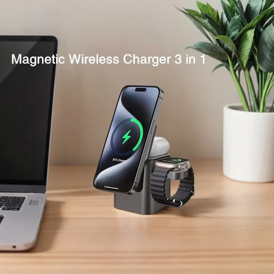 AutoSnap 3-in-1 MagSafe Charger