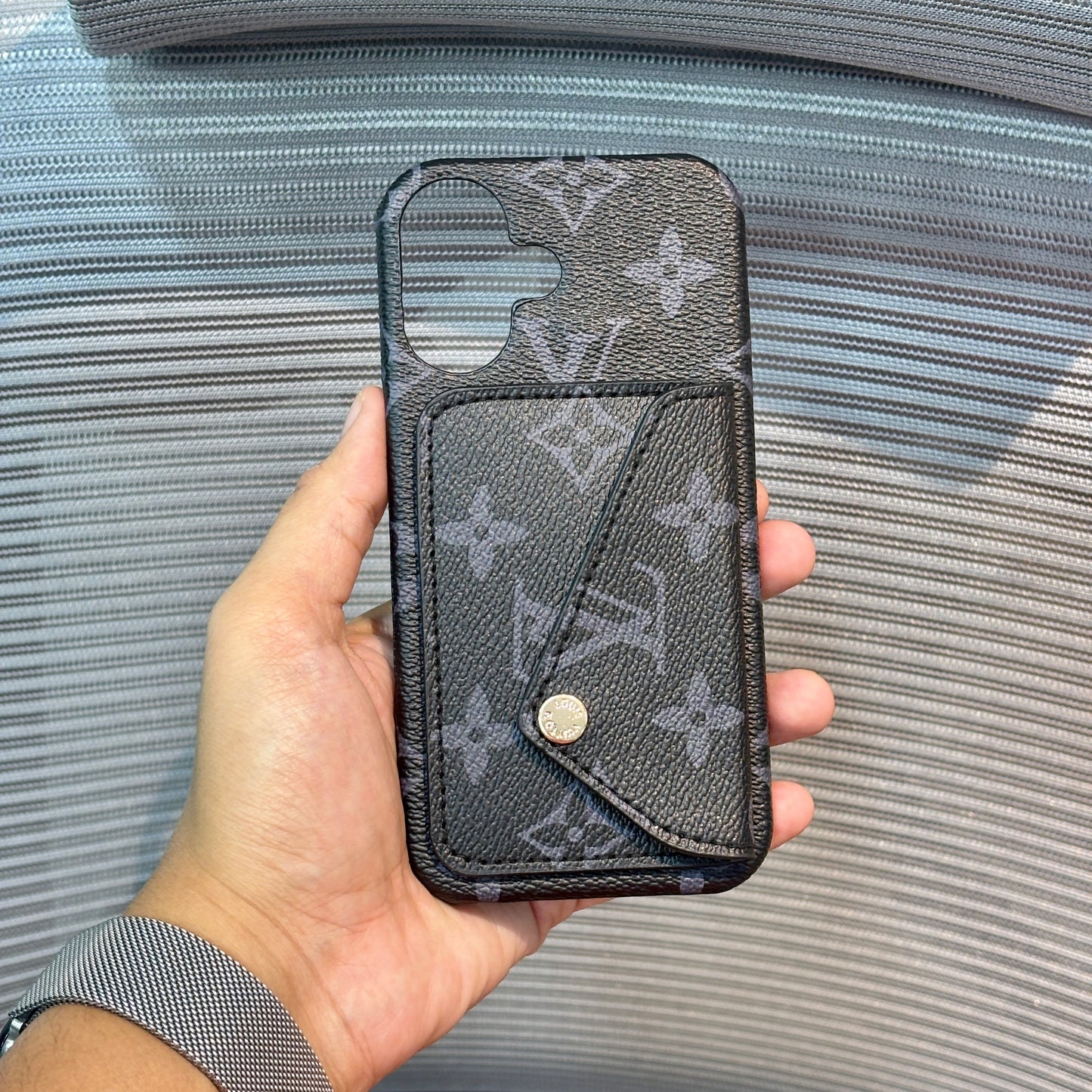 LuxeSnap Leather Wallet Case