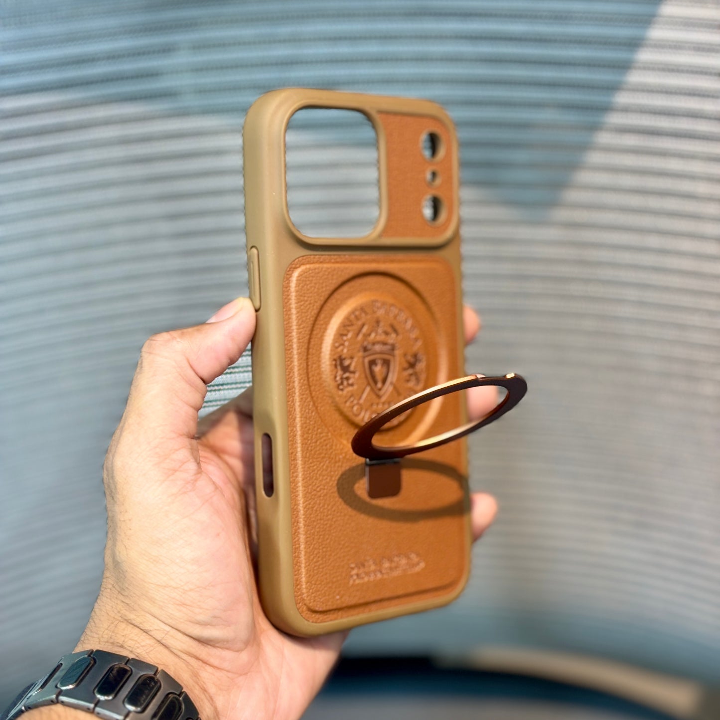 AristoStand MagSafe Leather Polo iPhone 17 Pro Max Case