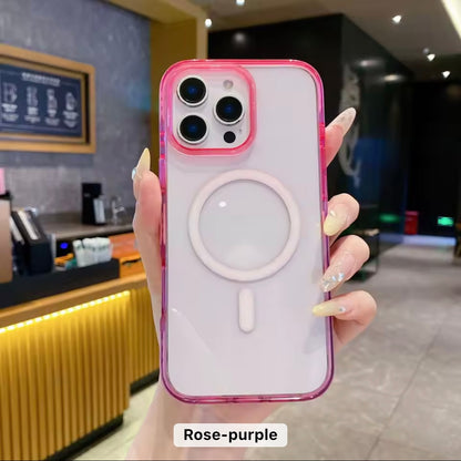 Dual Tone Gradient Magsafe Silicone Case for iPhone