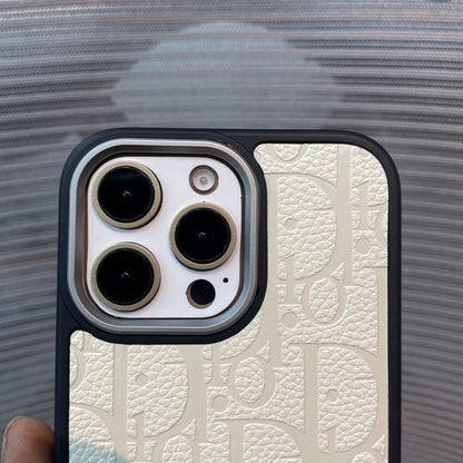 LogoLuxe Leather iPhone Case
