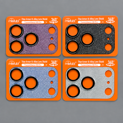Sparkle Metal Camera Plate with Lens for iPhone
