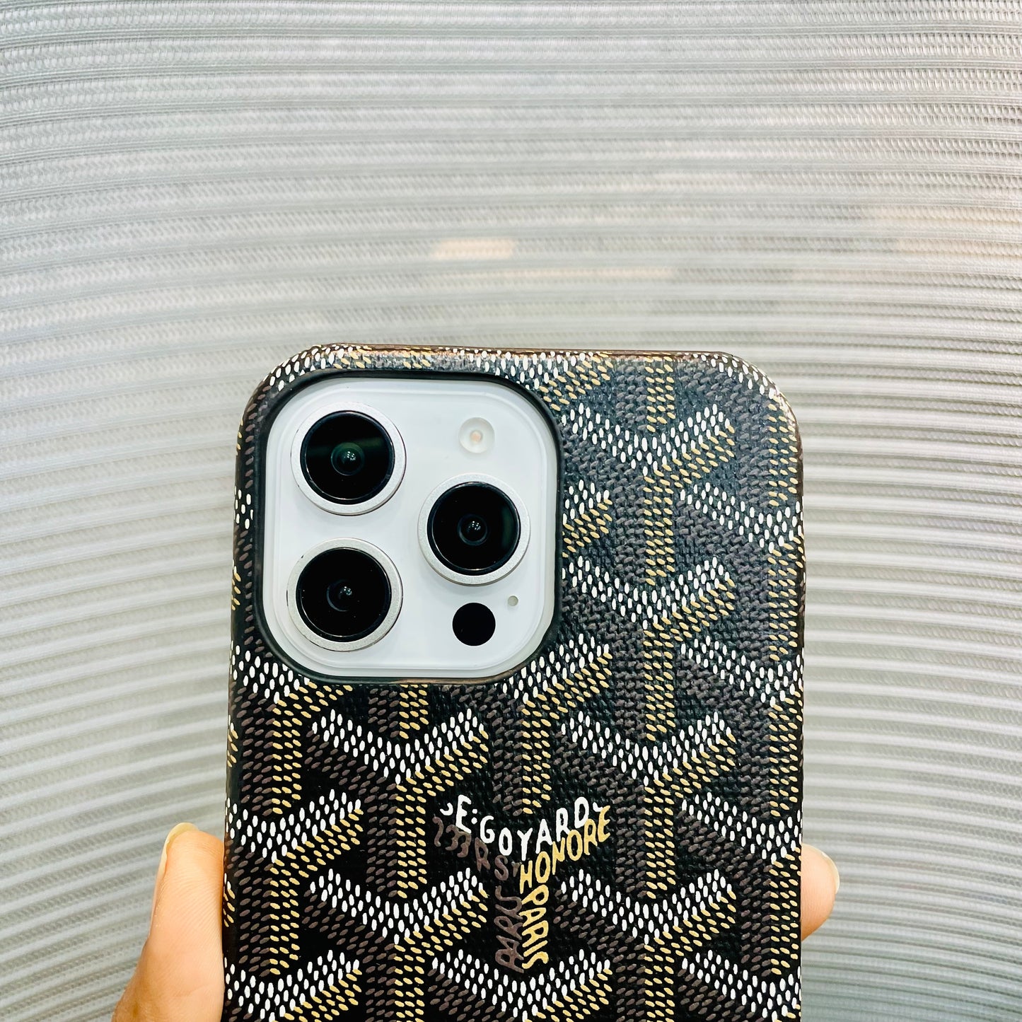Luxe Printed Inner Fur iPhone 16 Pro Max Case