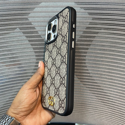 LogoLuxe Leather iPhone Case