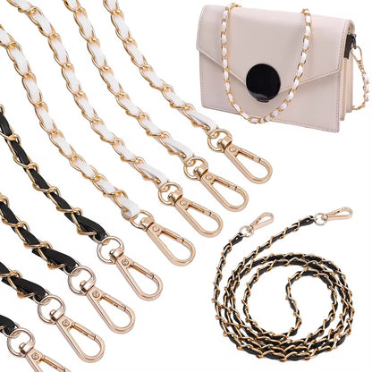 Premium Leather Metal Link Crossbody