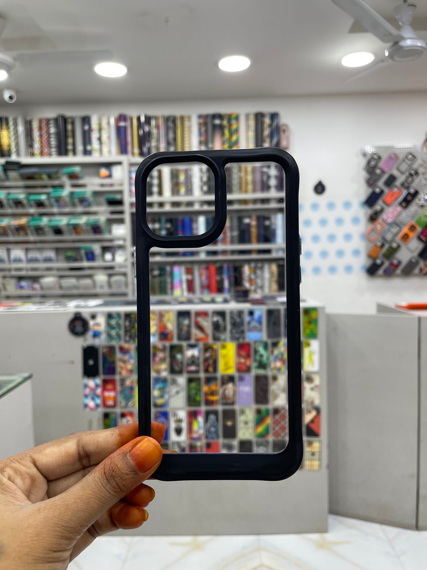 Transparent Color Border Case for iPhone 12 Pro Max