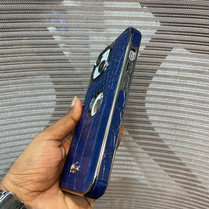 Leather Logo iPhone 15 Case