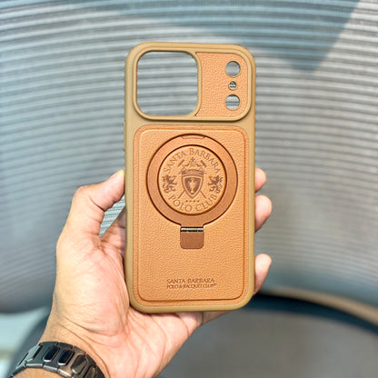 AristoStand MagSafe Leather Polo iPhone 17 Pro Max Case