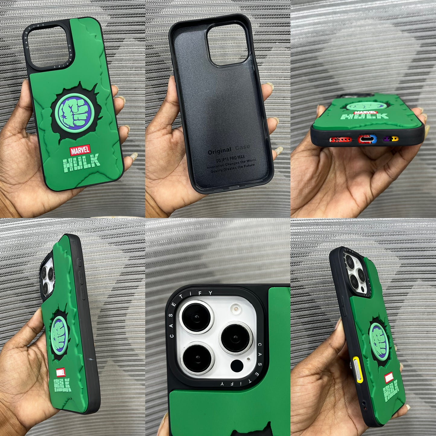Premium 3D Embossed Printed iPhone 16 Pro Case