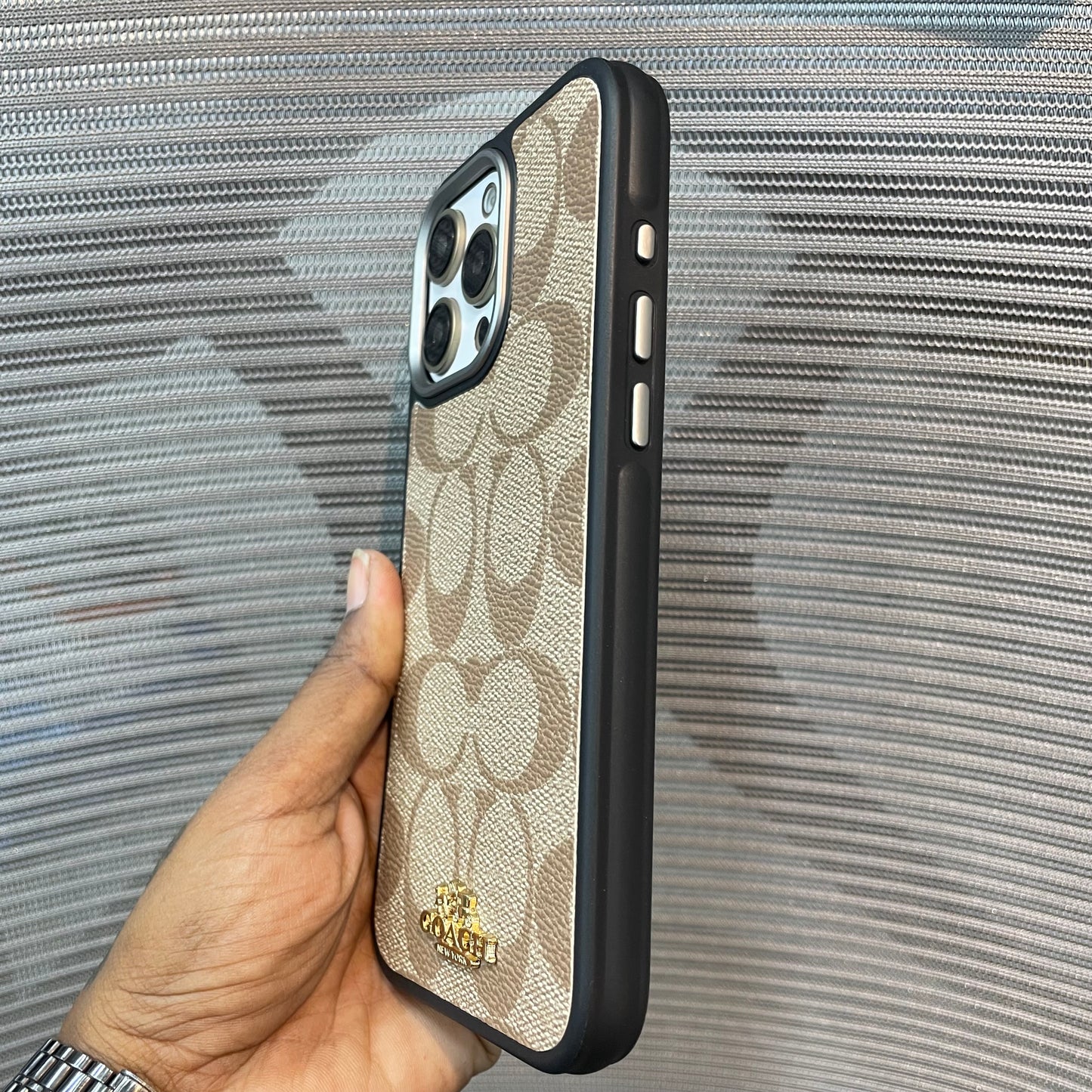 LogoLuxe Leather iPhone Case