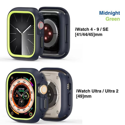 Protective Color Apple Watch Bumper Case for 41mm / 44mm / 45mm / 49 mm