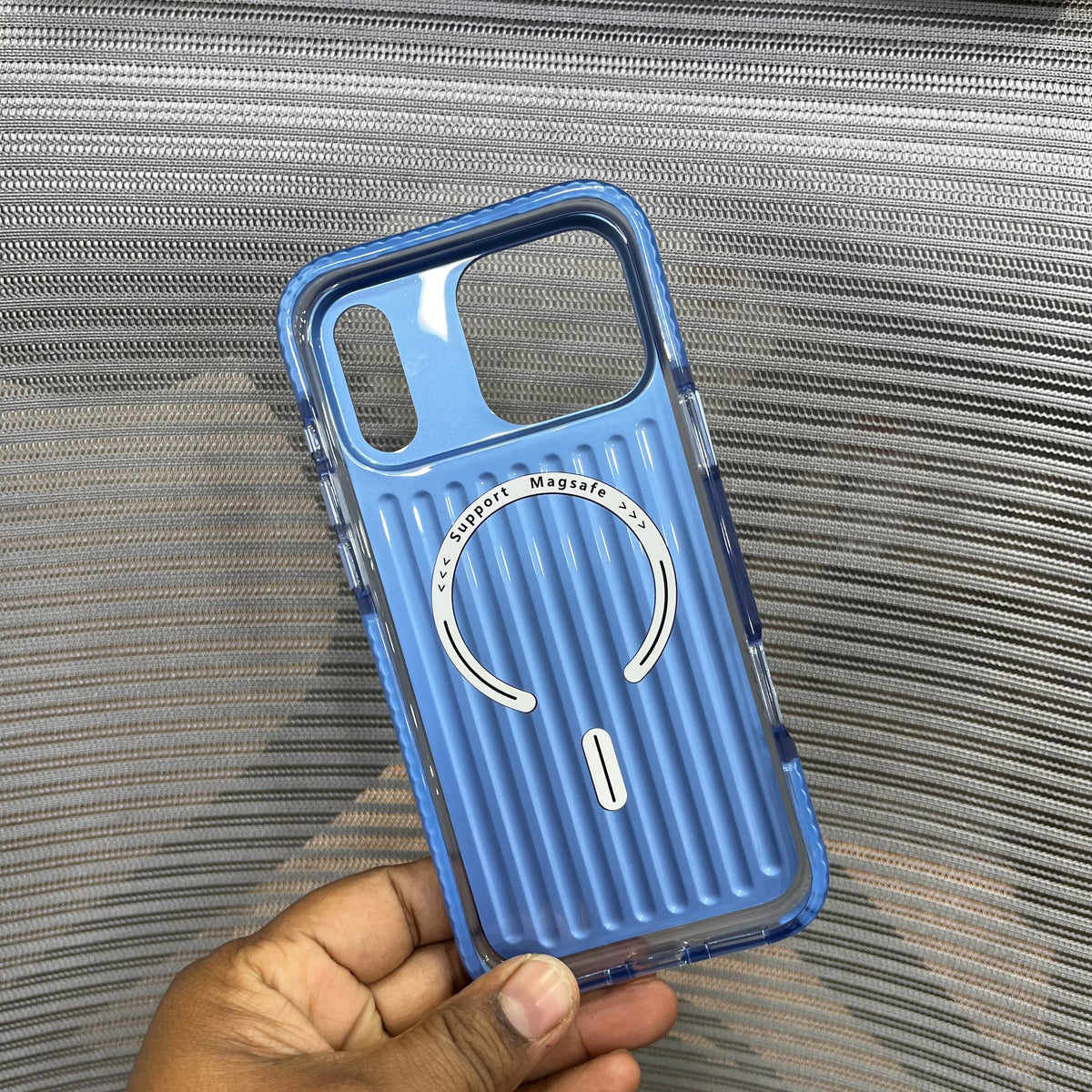 Stripe Matte Finish MagSafe Shockproof iPhone Case